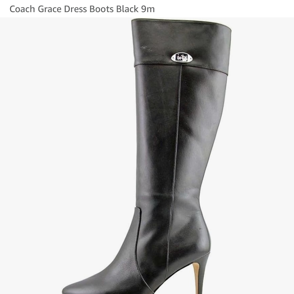 Coach Women's Black Heeled Boots